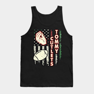 NY Italian Hand Gesture Tommy Cutlets Football Quarterback Tank Top